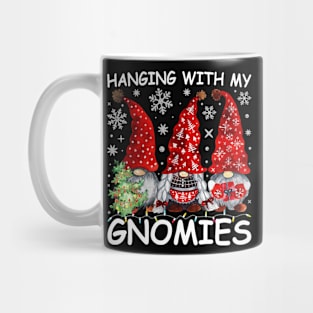 Hanging With My Gnomies Funny Christmas Gnome Mug